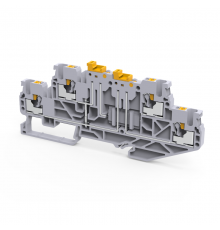 Клемма 2х-ярусная push-in OptiClip CPDLK-2,5-2L-MT-N-I-S-серый  331874  КЭАЗ