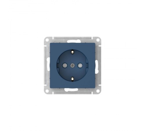 AtlasDesign Аквамарин Розетка с заземлением со шторками, 16А, механизм, быстрозажимные клеммы  ATN001145S  SE