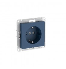 AtlasDesign Аквамарин Розетка с заземлением со шторками, 16А, механизм, быстрозажимные клеммы  ATN001145S  SE