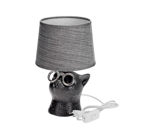 Светильник декоративный "Кот в очках", цоколь Е14, 40Вт, черный  603-1034  REXANT