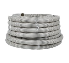 Труба гофр. ПВХ с протяжкой d32 мм (30 м) серая -Plast  tg-z-32-30  EKF