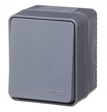 AtlasDesign Profi54 Антрацит О/У Выключатель 1-клавишный кнопочный 10 АХ  ATN544015  SE