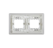 Simon 44 Aqua Основание под 2-местную рамку, IP55, скрытый монтаж, 171х104мм, S44 Aqua, серый  4400620-035  Simon