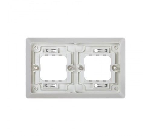 Simon 44 Aqua Основание под 2-местную рамку, IP55, скрытый монтаж, 171х104мм, S44 Aqua, серый  4400620-035  Simon