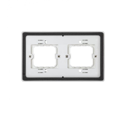 Simon 44 Aqua Основание под 2-местную рамку, IP55, скрытый монтаж, 171х104мм, S44 Aqua, серый  4400620-035  Simon