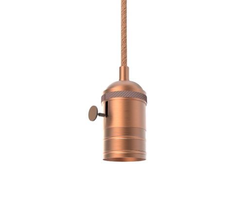 Светильник подвесной шнур под лампу Decor PL043 медный E27, 1 м, 1/40  PL043  Gauss