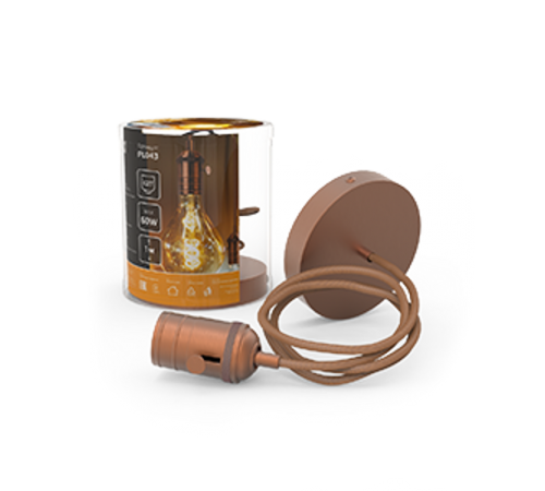 Светильник подвесной шнур под лампу Decor PL043 медный E27, 1 м, 1/40  PL043  Gauss