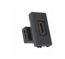 Simon Connect Плата с HDMI v.1.3 (340МГц,10.2 Гбит/сек), 1/2 К45,угл.переход., "мама-мама", графит  K129B-14  Simon