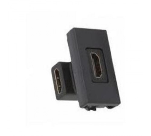 Simon Connect Плата с HDMI v.1.3 (340МГц,10.2 Гбит/сек), 1/2 К45,угл.переход., "мама-мама", графит  K129B-14  Simon