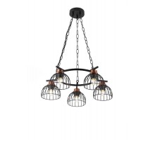 Люстра Agarola 1018-206 5 х Е27 40 Вт лофт - кантри  Б0045285  Rivoli