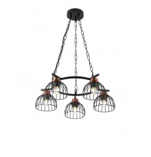 Люстра Agarola 1018-206 5 х Е27 40 Вт лофт - кантри  Б0045285  Rivoli
