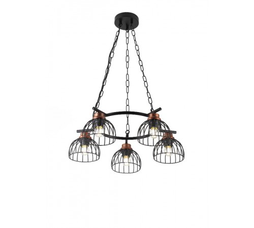 Люстра Agarola 1018-206 5 х Е27 40 Вт лофт - кантри  Б0045285  Rivoli