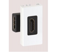 Simon Connect Плата с HDMI v.1.3 (340МГц,10.2 Гбит/сек), 1/2 К45,угл.переход., "мама-мама",, белый  K129B-9  Simon