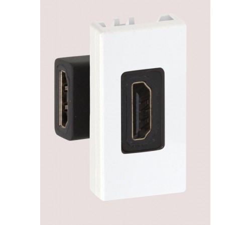 Simon Connect Плата с HDMI v.1.3 (340МГц,10.2 Гбит/сек), 1/2 К45,угл.переход., "мама-мама",, белый  K129B-9  Simon