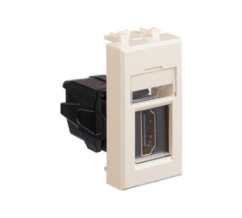 HDMI розетка "Ванильная дымка" Avanti модульная, тип А-А, 1 мод  4405251  DKC