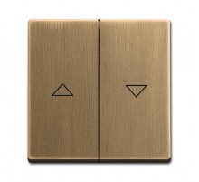 Клавиша для выключатель жалюзи с/без фиксации, серия Династия, Латунь античная  1751-0-3120   2CKA001751A3120  ABB