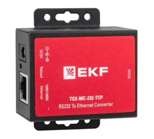 1-портовый преобразователь RS-232 в Ethernet, , MC-232-TCP TSX TSX-MC-232-TCPEKF