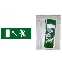 Знак "Направление к эвакуационному выходу налево вверх" 350х124мм для ССА   SQ0817-0061  TDM