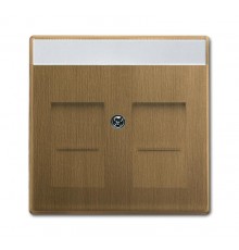 Накладкадля розеток с супп. 1810, 1812, 1814, 1816 и 1818, с полем для надписи, 1816, 1818, серия Династия  1710-0-4085   2CKA001710A4085  ABB