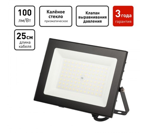 Прожектор светодиодный уличный  PRO LPR-062-0-65K-070 70Вт 6500К 7000лм IP65 призма   Б0064667  ЭРА