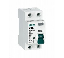 Выключатель дифференциальный (УЗО) УЗО-03 2п 20А 30мА тип AC 6кА  14206DEK  DEKraft