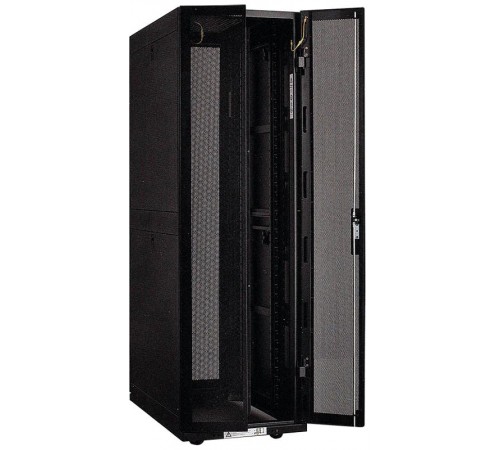Шкаф серверный 19", 33U, 800х1000 мм, передняя двухстворчатая перф. дверь, задняя перф., черный   LS05-33U81-2PP-3  ITK