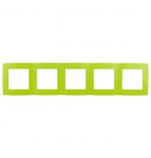Рамка на 5 постов 12-5005-26  ,  лайм  Б0019423  ЭРА