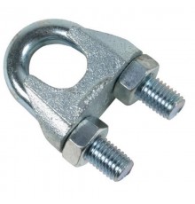 Зажим троса дугообразный 6 мм DIN 741 (2 шт) - ярлык ( 0,045 кг)  102737  Tech-KREP