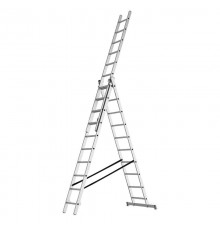 Трехсекционная промышленная лестница 3x8  12-5066  REXANT