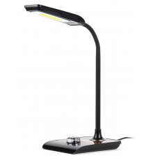 Светильник настольный светодиодный NLED-473-10W-BK черный с деревом  Б0033305  ЭРА