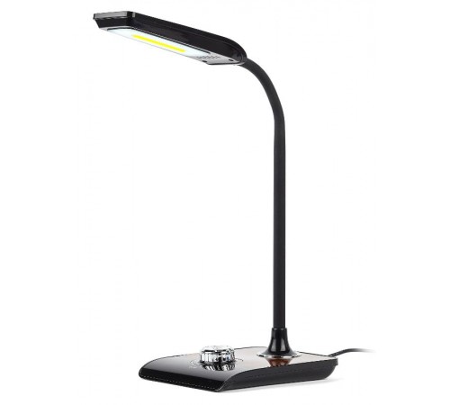 Светильник настольный светодиодный NLED-473-10W-BK черный с деревом  Б0033305  ЭРА