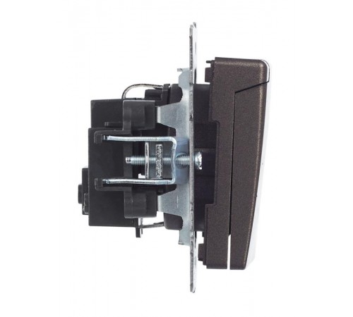 BRITE Розетка с заземлением со шторками с кр. 16А IP20 РСбш10-3-БрТБ темная бронза  BR-R16-16-K45  IEK