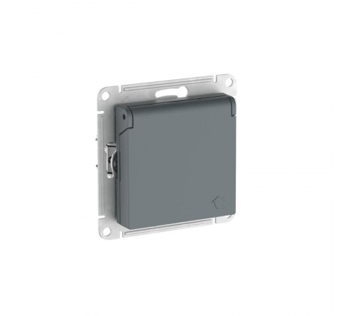 AtlasDesign Грифель Розетка с заземлением со шторками с крышкой,16А,IP20,механизм, быстрозажимные клеммы  ATN000746S  SE