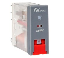 Реле промежуточное с кнопкой и мех. Индикацией RPAt 22/2 8A 230В AC rpat-22-2-230ACEKF