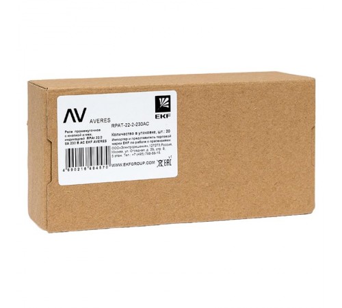 Реле промежуточное с кнопкой и мех. Индикацией RPAt 22/2 8A 230В AC rpat-22-2-230ACEKF