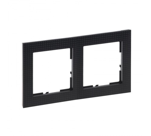 SUNO Рамка декоративная универсальная 2-постовая Цвет "Блэк пиксел"  721572  Legrand