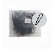 Дюбель-хомут для круглого кабеля (19-25мм), черный (100шт.)  39336  STEKKER