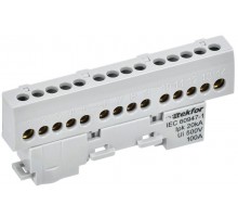 TEKFOR Шина L "фаза" изолированная на универсальном держателе 6х9-14-Ср  TF-NN10-14-KL-K03  IEK