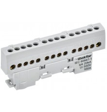 TEKFOR Шина L "фаза" изолированная на универсальном держателе 6х9-14-Ср  TF-NN10-14-KL-K03  IEK