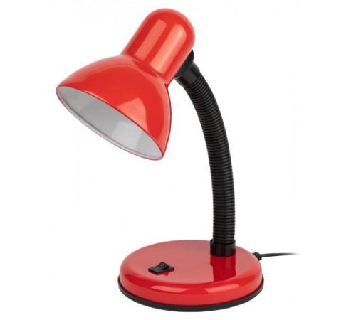 Светильник настольный на основании N-120 40Вт ЛН/КЛЛ Е27 красный  Б0022332  ЭРА
