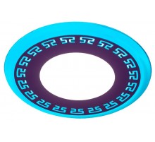 Светильник точечный декоративный DK LED 12-6 BL светодиодный круглый "синяя подсветка" 3+3W 4000K  Б0030396  ЭРА