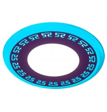 Светильник точечный декоративный DK LED 12-6 BL светодиодный круглый "синяя подсветка" 3+3W 4000K  Б0030396  ЭРА