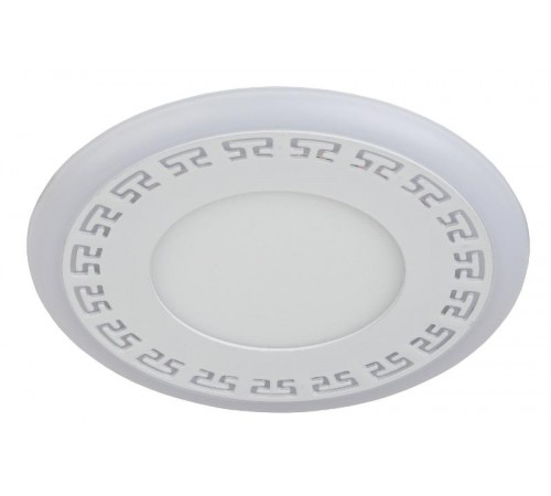 Светильник точечный декоративный DK LED 12-6 BL светодиодный круглый "синяя подсветка" 3+3W 4000K  Б0030396  ЭРА