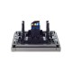 FORTE&PIANO Розетка комп. RJ45 кат.6 FP531 сталь  FP-K10-2-K46  IEK