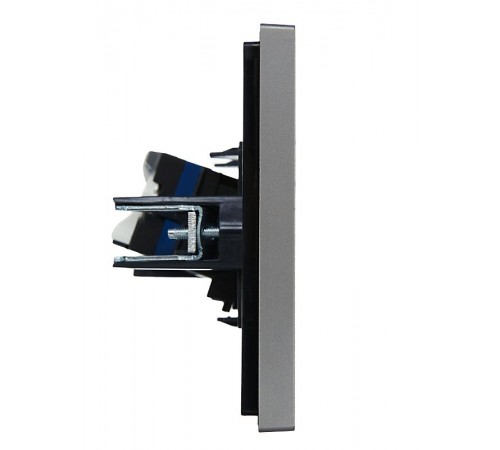 FORTE&PIANO Розетка комп. RJ45 кат.6 FP531 сталь  FP-K10-2-K46  IEK