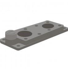 Фланец OEZXC2R с 2 отв. для сальников OEZXX_R установка на С-отверстия во фланцах OEZXP_C  1SCA022281R3720  ABB