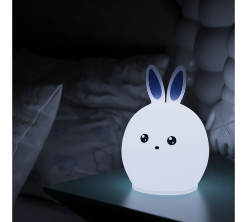 Настольный светодиодный детский ночник NN301 2W RGB, Li-ion, USB кабель , кролик 1/10/40  NN301  Gauss