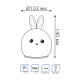 Настольный светодиодный детский ночник NN301 2W RGB, Li-ion, USB кабель , кролик 1/10/40  NN301  Gauss