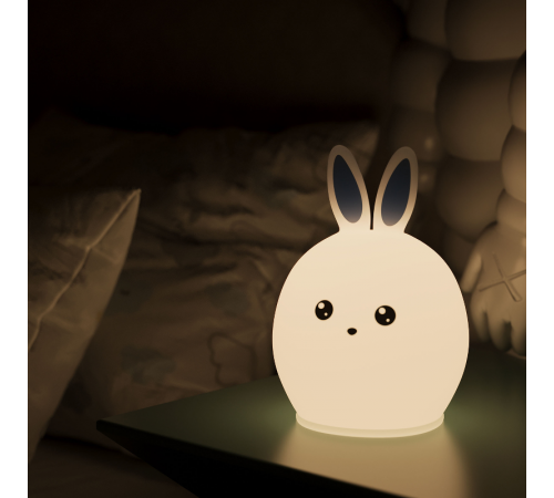Настольный светодиодный детский ночник NN301 2W RGB, Li-ion, USB кабель , кролик 1/10/40  NN301  Gauss