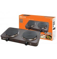 Электроплитка двухконф. ЭПД2 230 В, 2х1 кВт, диск, коричневая,  SQ2504-0009  TDM